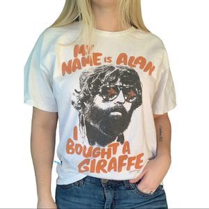 The Hangover III Graphic Tee My Name Is Alan I Bought A Giraffe, Size Medium